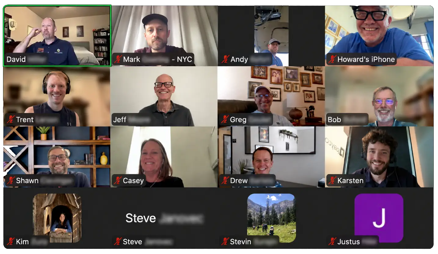 A live Covo Multipliers lab in session on Zoom