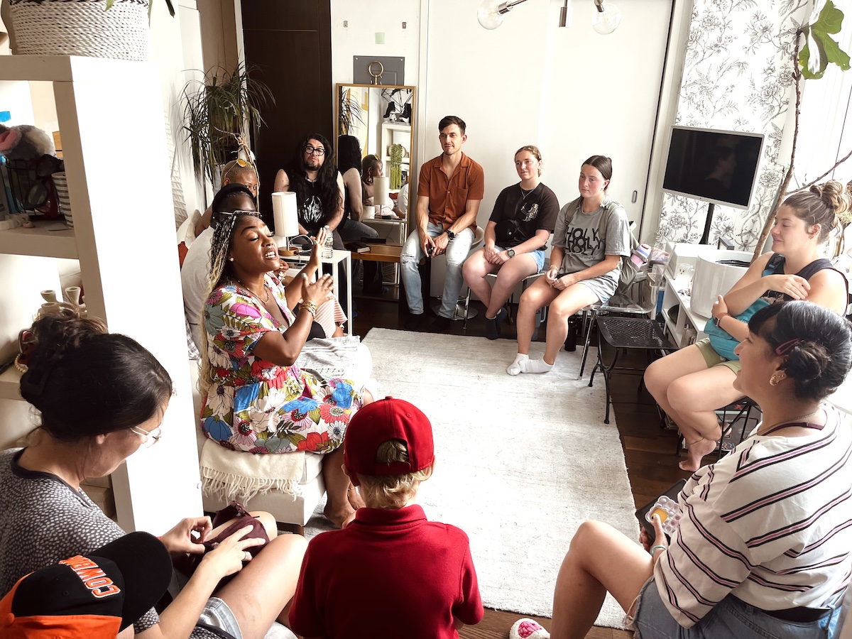 Gathering in a home