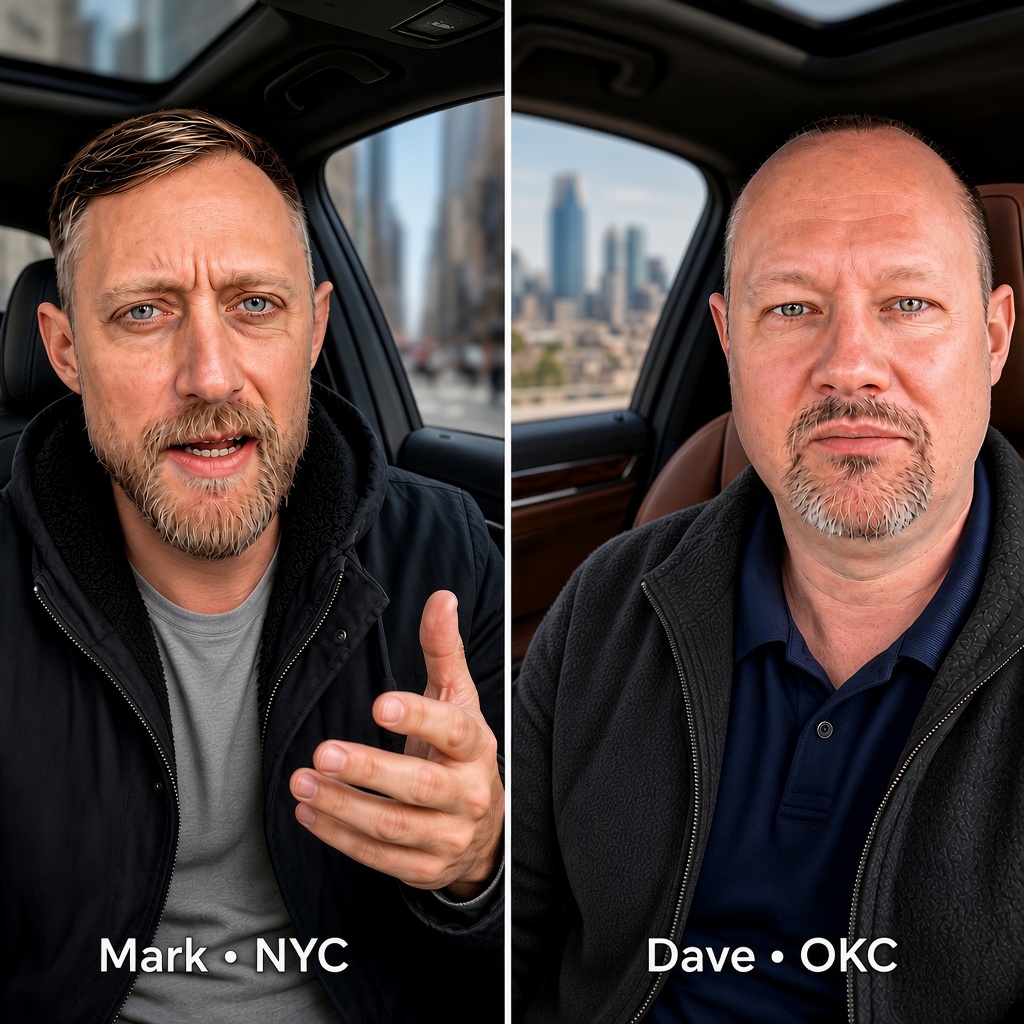 Mark in New York City and Dave in Oklahoma City, the hosts of H3X