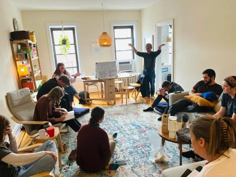 Covo immersion gathering in a real everyday setting